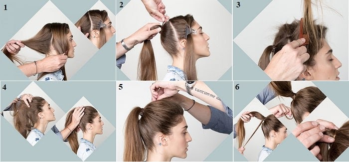 buộc tóc đuôi ngựa cổ điển